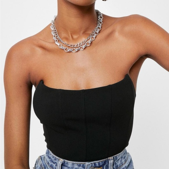 Cropped Strapless Corset - Picture 2 of 4